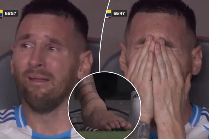 Messi khóc ở chung kết Copa America 2024