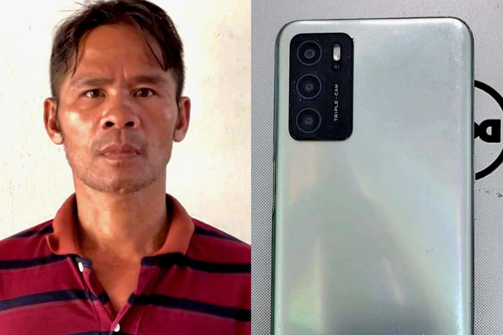 Nguyễn Ngọc Mơ và tang vật (Ảnh: CACC)