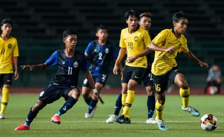 U19 Malaysia chạm trán U19 Brunei tại giải U19 Đông Nam Á.