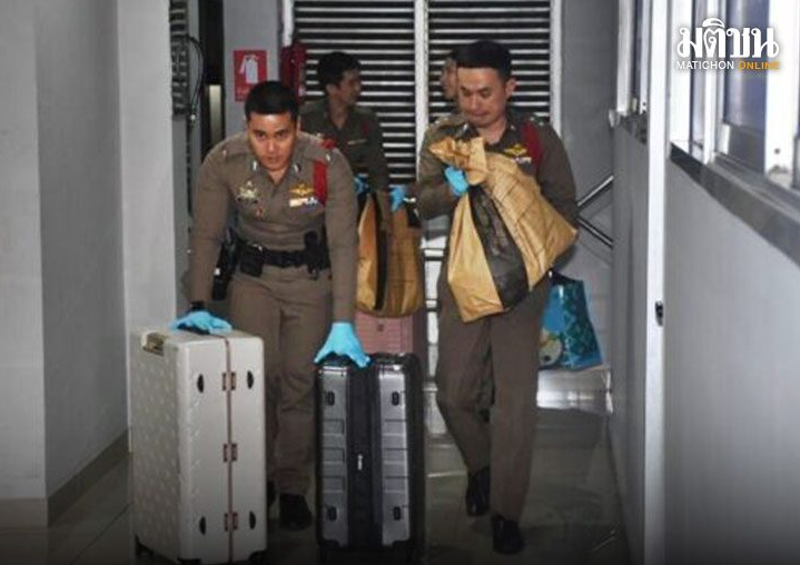 Cảnh sát Thái Lan phát hiện bằng chứng mới sau khi khám xét vali nạn nhân. (Ảnh: Matichon)