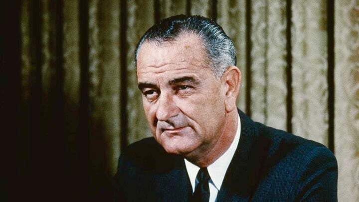 Cựu Tổng thống Mỹ Lyndon B Johnson. (Ảnh: Bettmann)