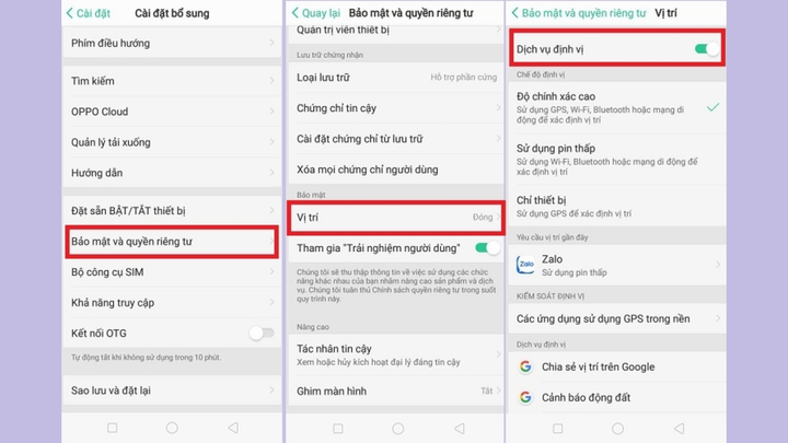 Gợi ý cách cài định vị giữa 2 điện thoại OPPO đơn giản - 3