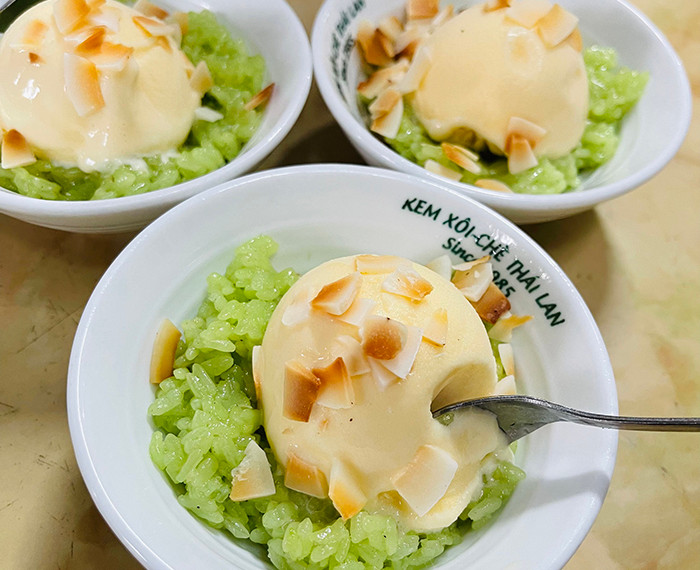 Một suất kem xôi hiện tại có giá 20.000 đồng.