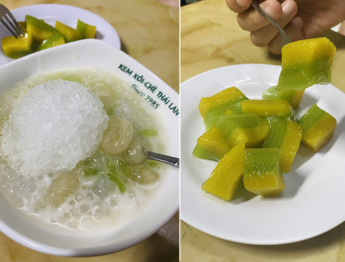 Món bánh 9 tầng mây và chè Thái của quán cũng được đánh giá cao.