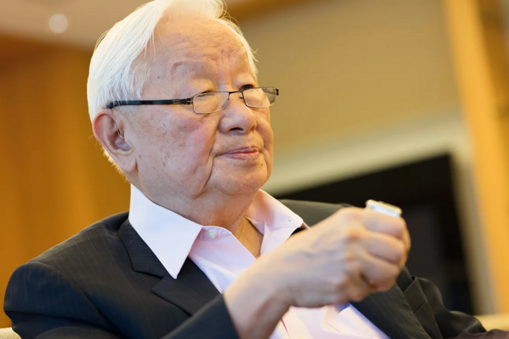 Tỷ phú Morris Chang, Chủ tịch và người sáng lập TSMC, tại Tân Trúc, Đài Loan, năm 2017. (Ảnh: Getty)