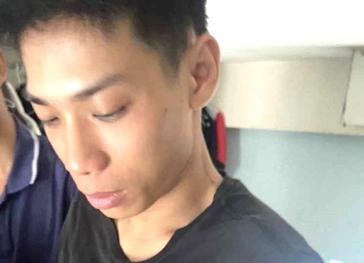 Nghi phạm Khánh bị bắt giữ khi đang lẩn trốn ở Đà Nẵng. (Ảnh: C.A)