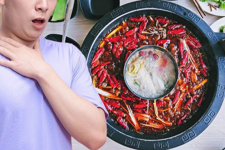 Ông Xu bị ho suốt hai năm, phim chụp cho thấy có khối u ở phổi, không ngờ đó là một quả ớt. (Ảnh: SCMP composite/Shutterstock)