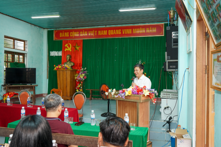 Ông Vũ Thế Nam, Phó Bí thư Đảng uỷ, Thành viên HĐTV chia sẻ về những kỷ niệm năm xưa mà thế hệ lãnh đạo đi trước của Tổng công ty Điện lực miền Bắc đã dành cho nữ pháo binh Ngư Thủy.