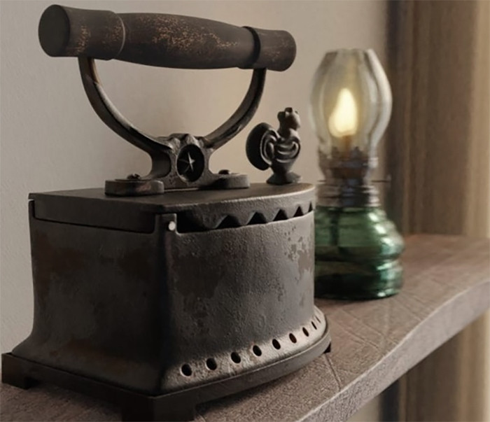 Những chiếc bàn ủi con gà được sản xuất theo nguyên bản của Pháp.