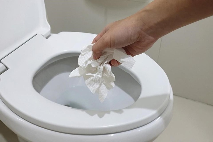 Nứt giấy vệ sinh vào bồn cầu hay thùng rác? Chất lượng giấy vệ sinh cũng quyết định một phần. (Ảnh: Timesofmalta)