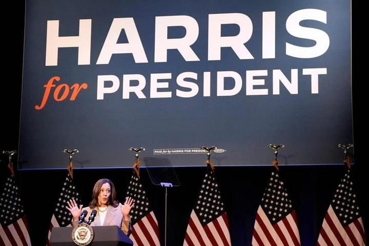 Phó tổng thống Mỹ Kamala Harris giành được sự ủng hộ từ nhiều thành viên đảng Dân chủ. (Ảnh: Getty)