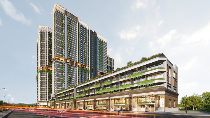 Phối cảnh Dự án Khu nhà ở phức hợp cao tầng Thuận An 2.