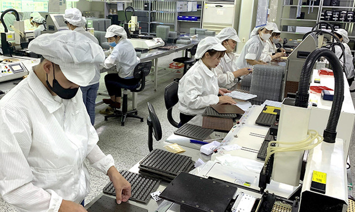 Sản xuất linh kiện điện tử tiếp tục giữ vai trò động lực quan trọng đối với nền kinh tế của tỉnh Vĩnh Phúc.