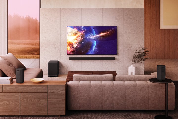 Sony BRAVIA Theatre Bar 9 khi kết hợp cùng các loa phụ trợ