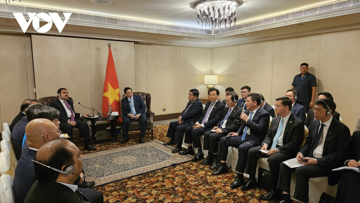 Tại cuộc làm việc, Thủ tướng đã nghe lãnh đạo ONGC Videsh Ltd giới thiệu về Tập đoàn và trao đổi về các dự án đầu tư của ONGC Videsh tại Việt Nam và tiềm năng, cơ hội hợp tác trong tương lai nhất là dự án Cảng Liên Chiểu Đà Nẵng, Cảng hàng không Chu Lai, Nhà máy điện Vĩnh Tân 3.