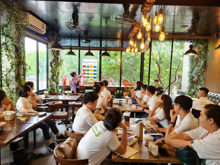 Các hoạt động đào tạo nhân sự tại AEON Việt Nam giúp từng nhân sự phát triển bản thân.