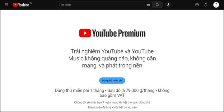 Hướng dẫn cách hủy gói YouTube Premium dùng thử- Ảnh 1.