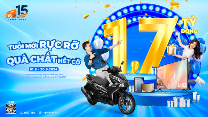 Tham gia chương trình 'Tuổi mới rực rỡ - Quà chất hết cỡ' cùng MyTV - 1