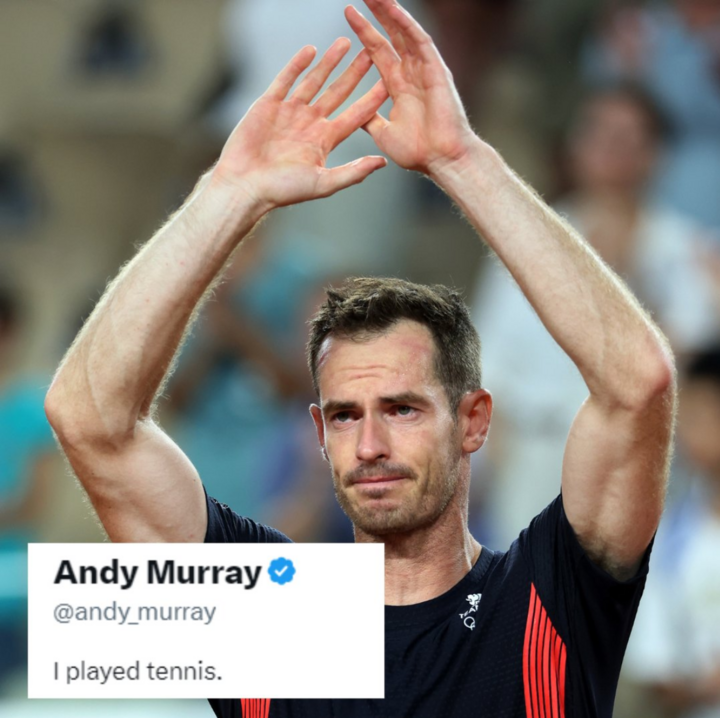 Andy Murray cập nhật dòng trạng thái trên X: 