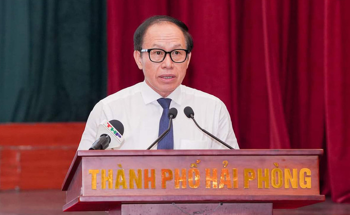 Ông Lê Tiến Châu - Bí thư Thành uỷ Hải Phòng - khẳng định, Nghị quyết số 45 ra đời là kim chỉ nam cho sự phát triển của thành phố. (Ảnh: Báo Đầu tư)