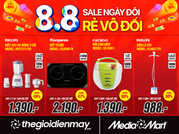 8/8 - MediaMart sale ngày đôi - rẻ vô đối tới 50% - 4