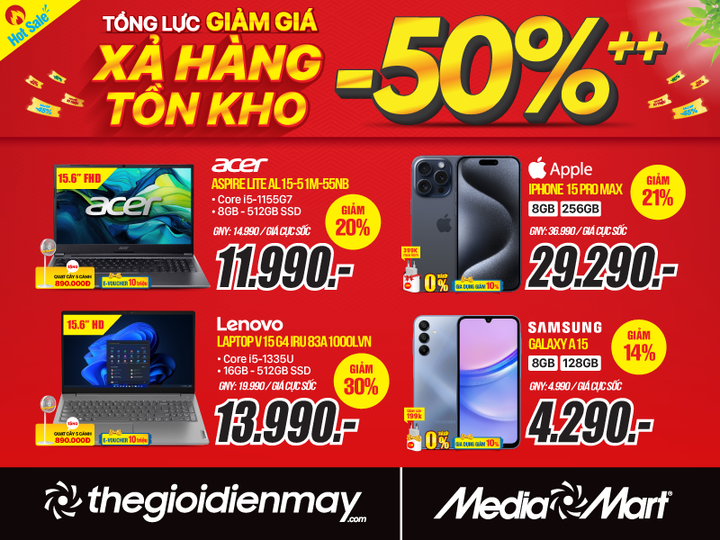 Siêu thị điện máy MediaMart 'Tổng lực giảm giá - Xả hàng tồn kho' - 6