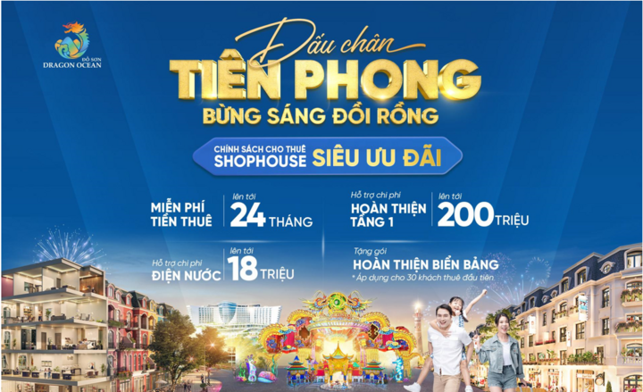 Chính sách cho thuê hấp dẫn các nhà đầu tư đến sớm.