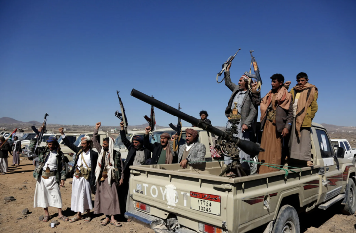 Các chiến binh Houthi. (Ảnh: The New York Times)