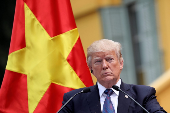 Ông Trump trong một chuyến thăm đến Việt Nam. (Ảnh tư liệu: Asia Times)