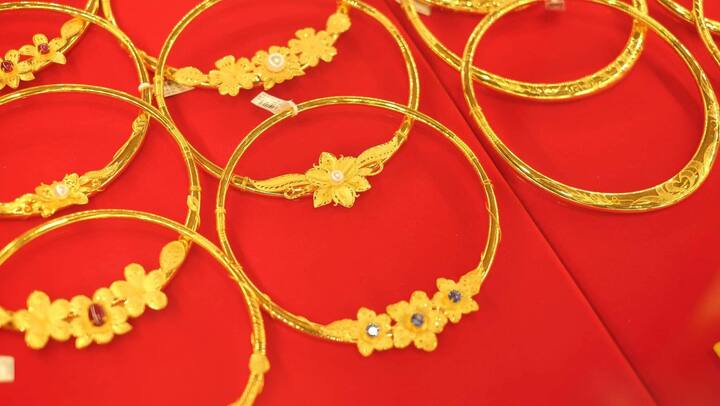 Giá vàng tiếp tục suy giảm. (Ảnh: Minh Đức).