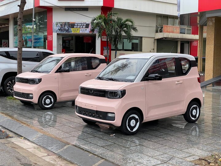 Wuling Mini EV các bản nâng cao LV2 có ngoại hình bắt mắt, trẻ trung.