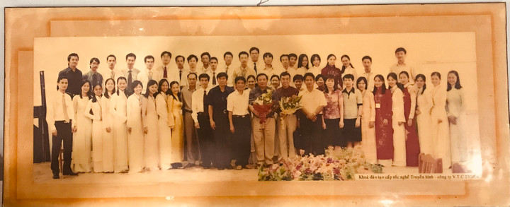 Ban biên tập Truyền hình Kỹ thuật số VTC ngày đầu thành lập.