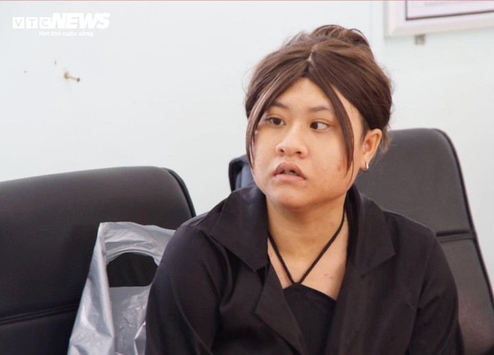 Phạm Thị Kim Anh thời điểm bị tạm giữ để phục vụ điều tra.