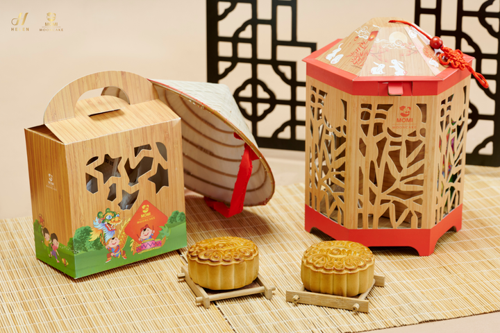 Hộp bánh trung thu lồng đèn Momi Mooncake mang nhiều ý nghĩa.