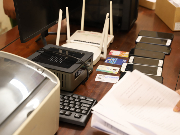 Tang vật bị lực lượng chức năng thu giữ. (Ảnh: Công an Hà Tĩnh)