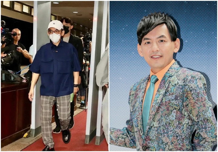 MC Hoàng Tử Giảo đeo khẩu trang, cúi gằm mặt trong phiên xét xử.