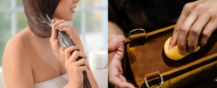 Có thể đánh bóng đồ da với dầu xả tóc hết hạn sử dụng (Ảnh: Shutterstock)