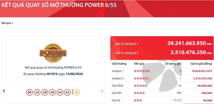 Tìm thấy nhiều vé số trúng giải độc đắc Vietlott. Ảnh: Vietlott