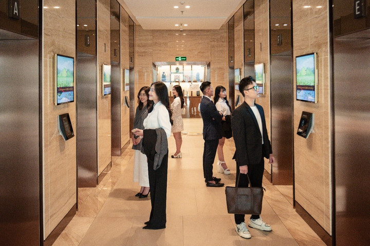 Các quảng cáo tại thang máy của Chicilon Media nhận được sự tương tác cao.