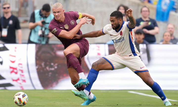 Chelsea đấu Man City trong trận giao hữu trước mùa giải. (Ảnh: Getty Images)