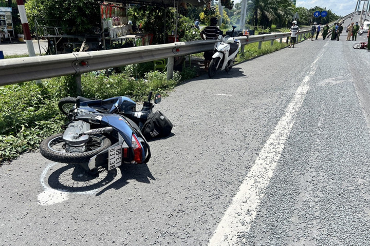 Hiện trường vụ tai nạn. (Ảnh: Nhật Trường)