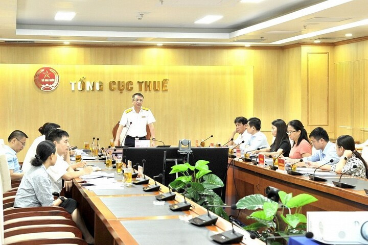 Tổng cục trưởng Mai Xuân Thành phát biểu chỉ đạo tại cuộc họp.