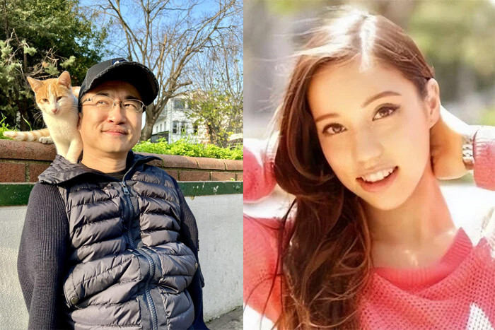 Cô gái trẻ người lai được cho là người yêu của thần đồng Nhật Bản. (Ảnh Toutitao)