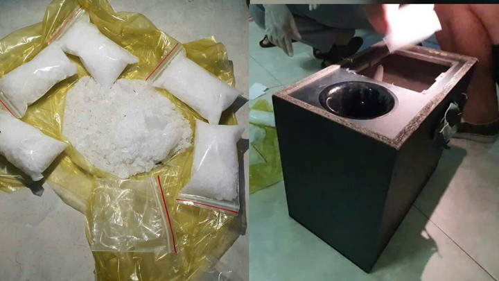 Số ma túy được giấu trong thùng loa (Ảnh: CACC)