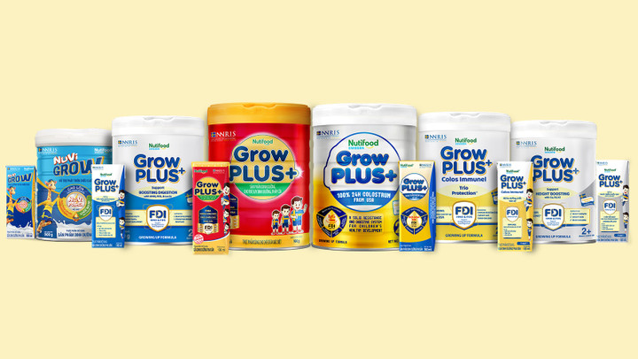 Sản phẩm của Nutifood đa dạng và phong phú, mang đến nhiều lựa chọn cho khách hàng.