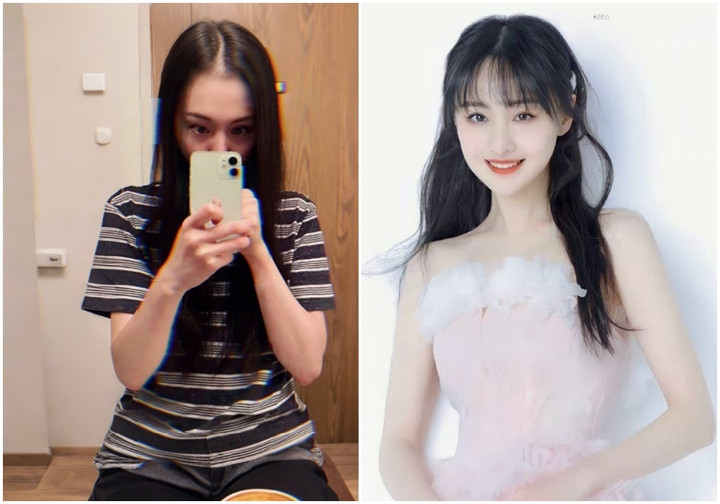 Trịnh Sảng hốc hác, gầy gò của hiện tại (trái) và trước đây.