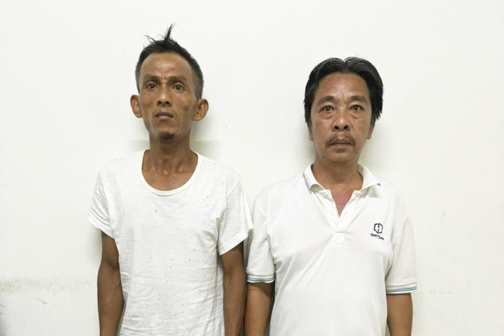 Nguyễn Văn Tuấn (trái) và Nguyễn Văn Hòa. (Ảnh: Công an cung cấp)