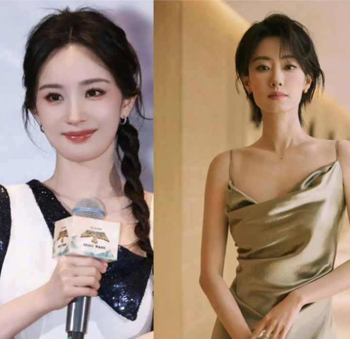 Dương Mịch (trái) và Trương Tiểu Phỉ.