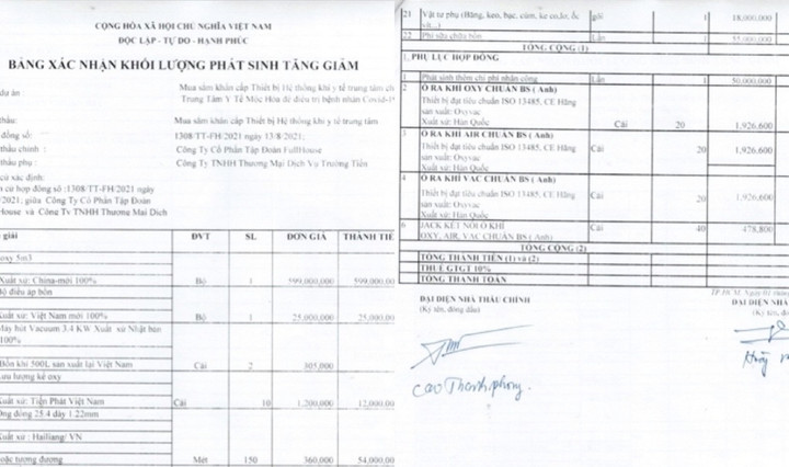 Hai doanh nghiệp đã xác nhận công nợ với nhau bằng văn bản và ông Cao Thanh Phong đã ký trực tiếp ký tên vào văn bản này.