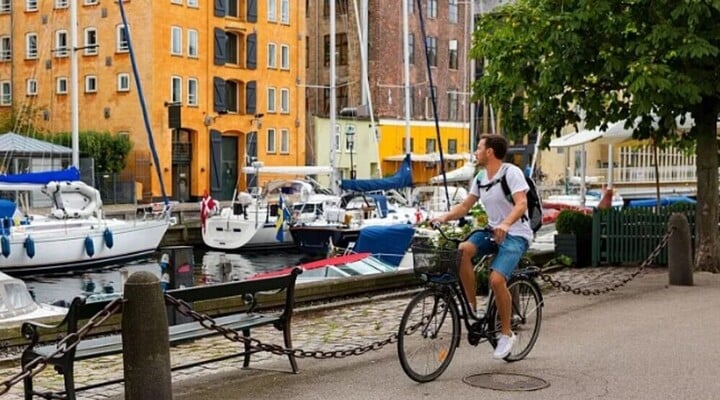 Thủ đô Copenhagen của Đan Mạch là một thành phố an toàn cho những người yêu thích xe đạp.